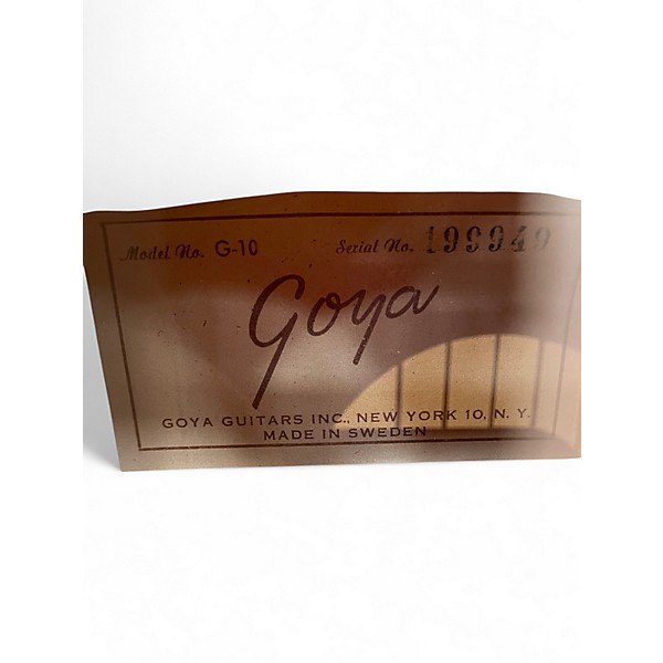 Used Goya G10 Natural Classical Acoustic Guitar