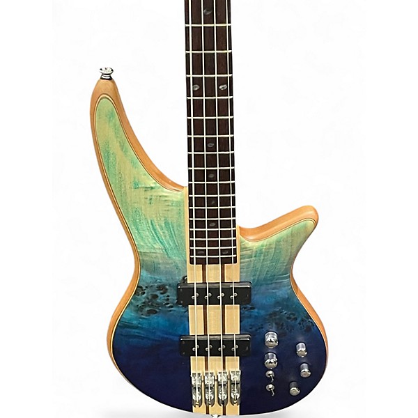 Used Jackson SBP IV  CARIBEAN BLUE Electric Bass Guitar