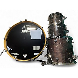 Used DW 4 Piece Performance Series ebony stain Drum Kit