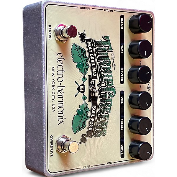 ギター electro-harmonix Turnip Greens Amazon.com: Electro-Harmonix Turnip Greens Overdrive/Reverb