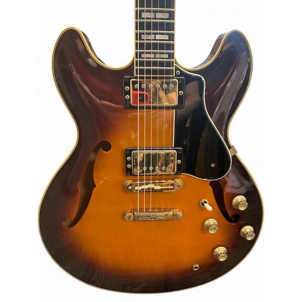 Used Yamaha SA2000 Tobacco Burst Hollow Body Electric Guitar