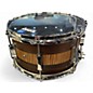 Used Pork Pie 13in Exotic Rosewood Zebrawood Snare Drum ZEBRAWOOD Drum
