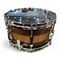 Used Pork Pie 13in Exotic Rosewood Zebrawood Snare Drum ZEBRAWOOD Drum