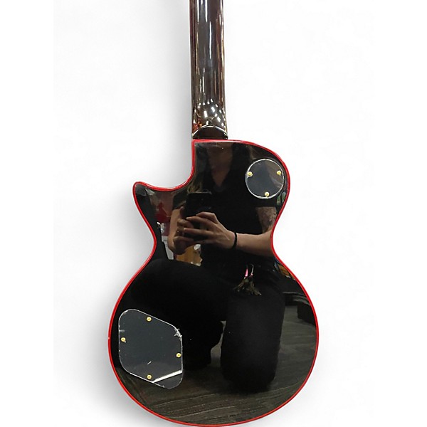 Used Firefly ELITE SINGLE CUT CUSTOM COPY Red to Black Fade Solid Body Electric Guitar