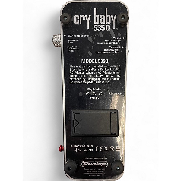 Used Dunlop 535Q Cry Baby Multi-Wah Effect Pedal