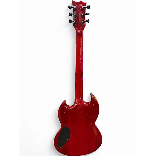 Used ESP LTD Viper 1000 Deluxe Trans Red Solid Body Electric Guitar