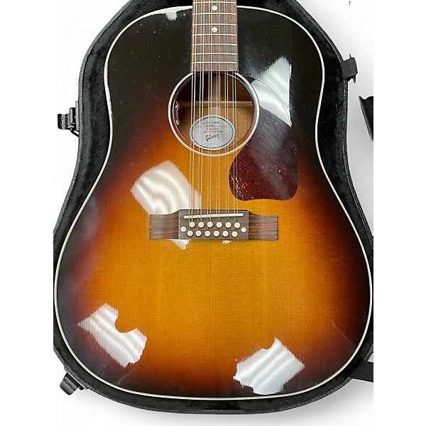 Used Gibson J4512 Vintage Sunburst 12 String Acoustic Electric Guitar