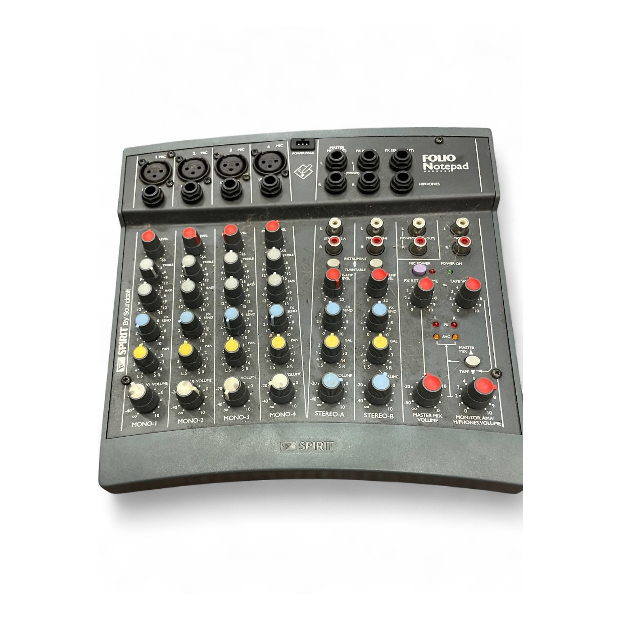 Used Spirit FOLIO NOTEPAD Unpowered Mixer | Guitar Center