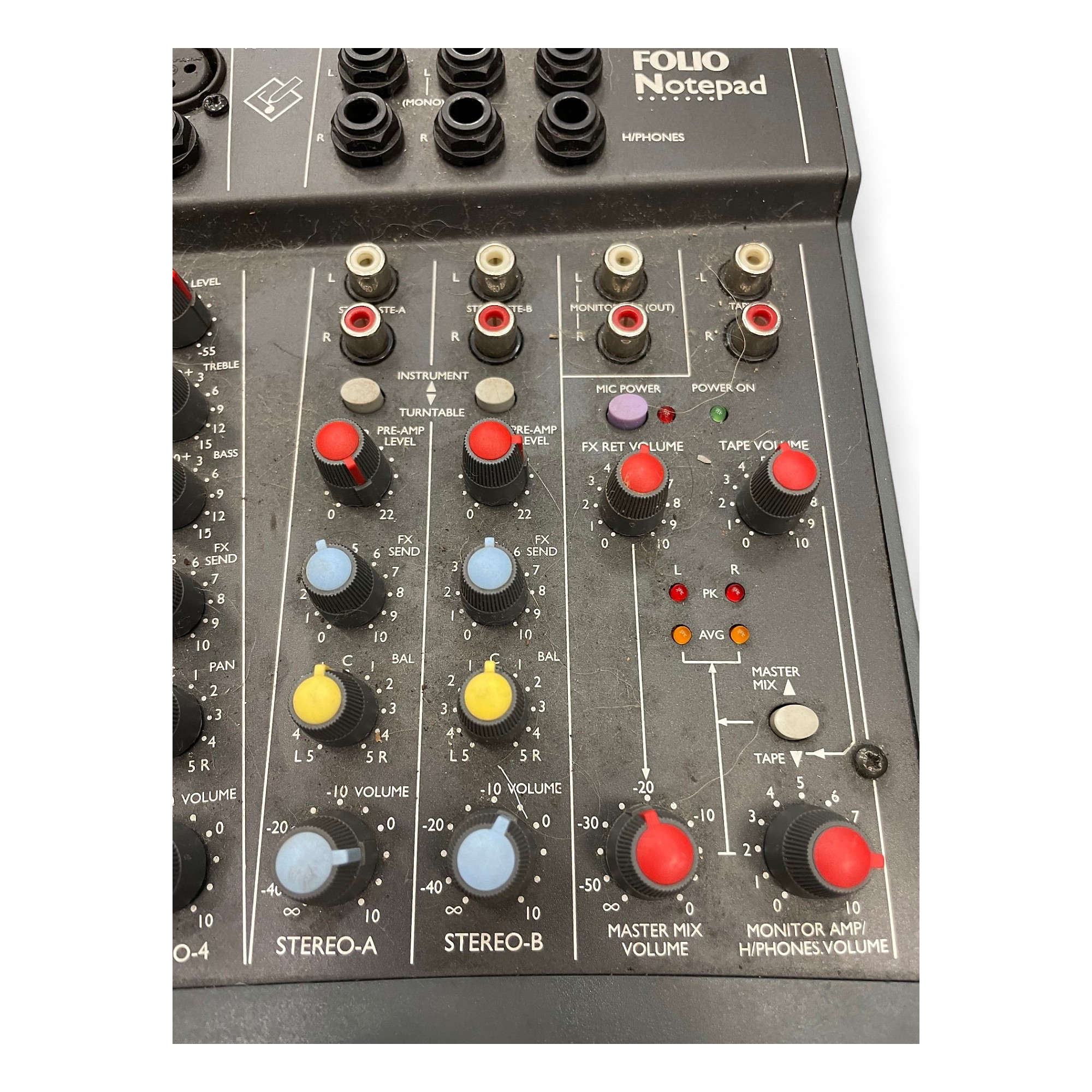 Used Spirit FOLIO NOTEPAD Unpowered Mixer | Guitar Center