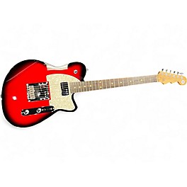 Used Reverend crosscut Red to Black Fade Solid Body Electric Guitar