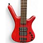 Used Warwick Corvette Double Buck 4 String Trans Red Electric Bass Guitar