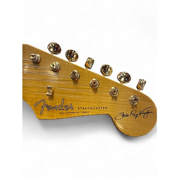 Used Fender Custom Shop Stevie Ray Vaughan Signature Stratocaster Relic 3 Color Sunburst Solid Body Electric Guitar