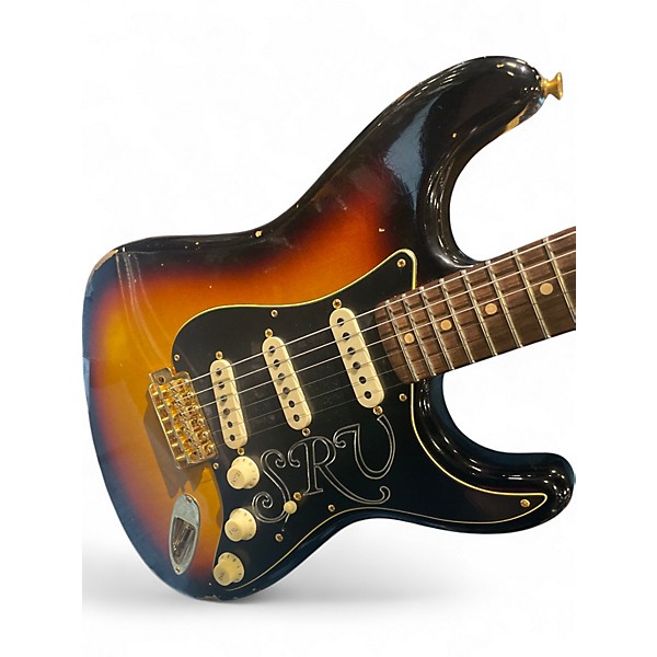 Used Fender Custom Shop Stevie Ray Vaughan Signature Stratocaster Relic 3 Color Sunburst Solid Body Electric Guitar