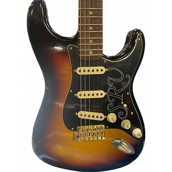 Used Fender Custom Shop Stevie Ray Vaughan Signature Stratocaster Relic 3 Color Sunburst Solid Body Electric Guitar