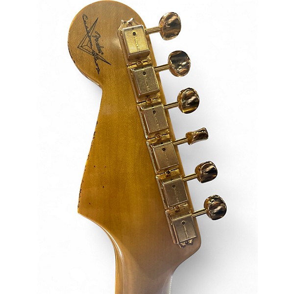Used Fender Custom Shop Stevie Ray Vaughan Signature Stratocaster Relic 3 Color Sunburst Solid Body Electric Guitar