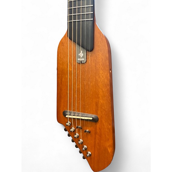 Used Donner HUSH-1 SILENT GUITAR Natural Electric Guitar