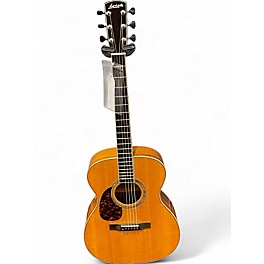 Used Larrivee OM09E Natural Acoustic Electric Guitar