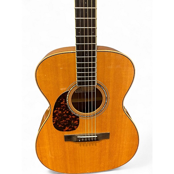 Used Larrivee OM09E Natural Acoustic Electric Guitar