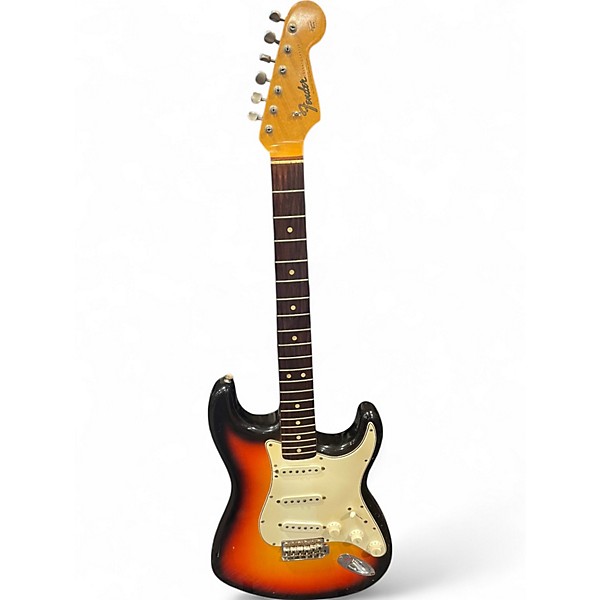 Vintage 1965 Fender 1960S Stratocaster 2 Color Sunburst Solid Body Electric Guitar