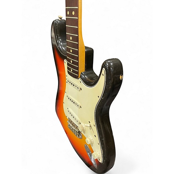 Vintage 1965 Fender 1960S Stratocaster 2 Color Sunburst Solid Body Electric Guitar