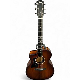 Used Taylor 224CEKDLX left handed Brown Sunburst Acoustic Electric Guitar