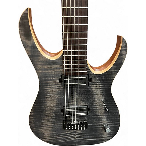 Used Mayones duvell 7 baritone Gray Solid Body Electric Guitar