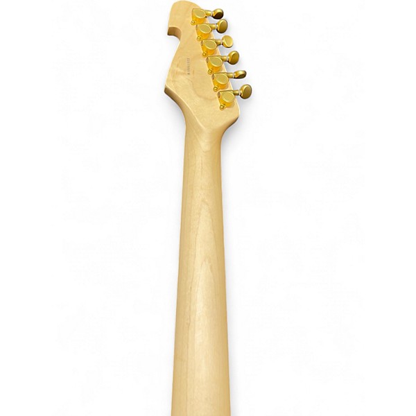 Used Fu-tone Pro Tone Cream Solid Body Electric Guitar