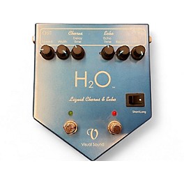 Used Visual Sound H2O Liquid Chorus Echo Effect Processor