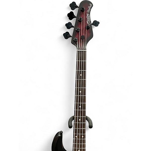 Used Sterling by Music Man Stingray 5 Dark Scarlet Burst Satin Electric Bass Guitar