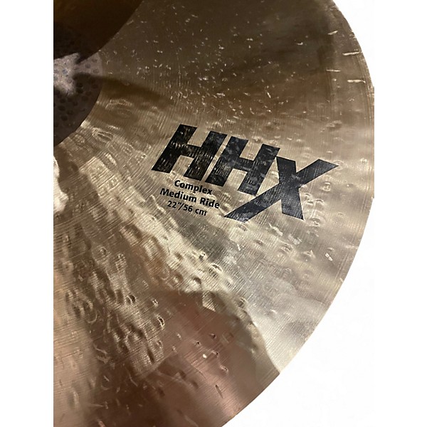 Used SABIAN 22in HHX COMPLEX MEDIUM RIDE Cymbal