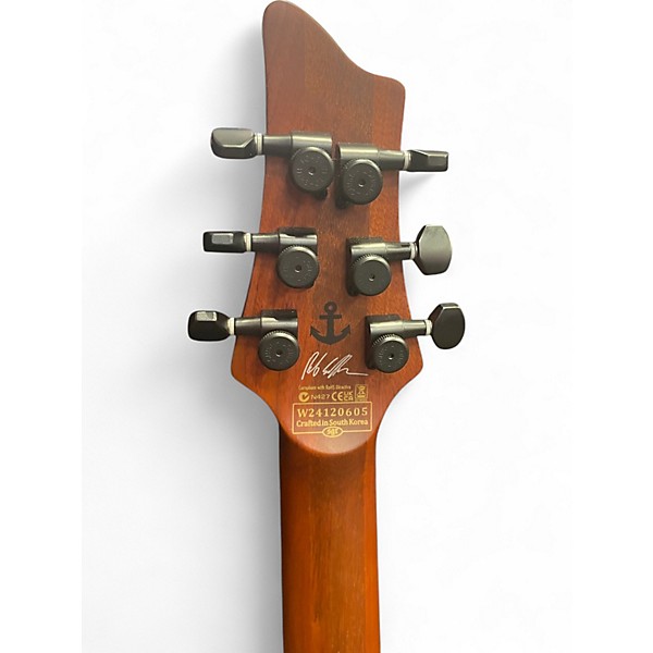 Used Schecter Guitar Research C1 ROB SCALLON LH SATIN DARK ROAST Solid Body Electric Guitar