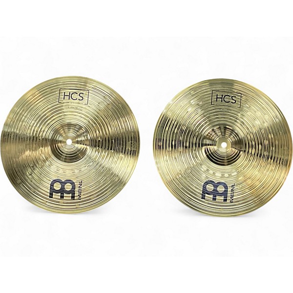Used MEINL 14in HCS Hi Hat Pair Cymbal