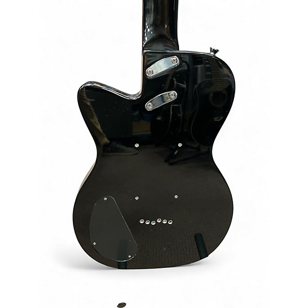 Used Silvertone St Style Black Solid Body Electric Guitar