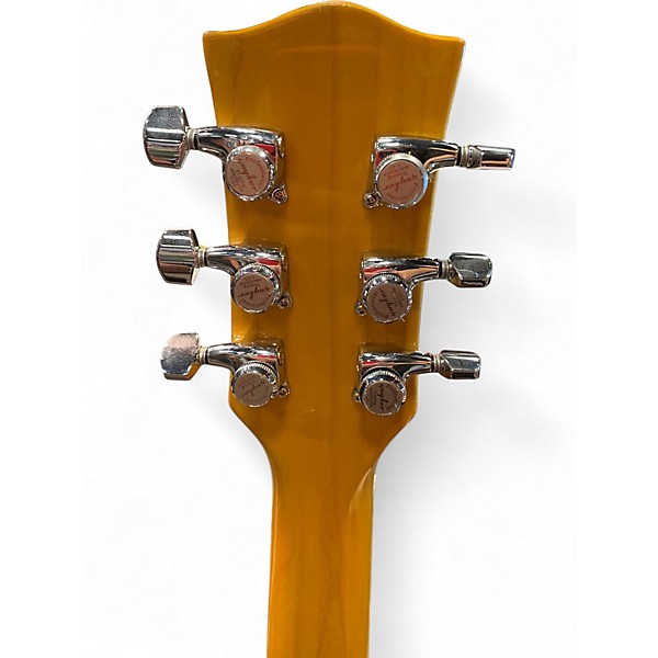 Used Austin AU796 Yellow Hollow Body Electric Guitar