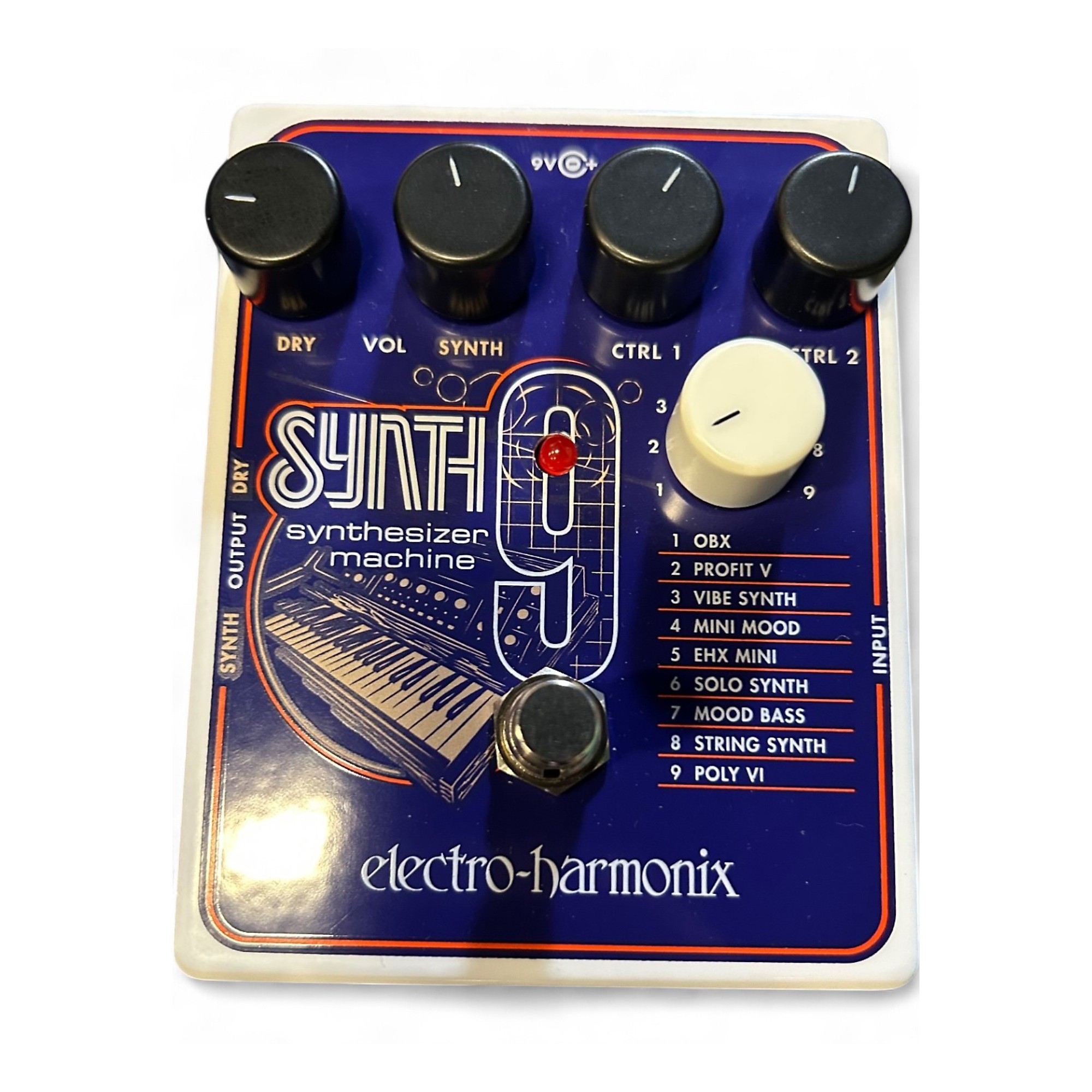 Used Electro-Harmonix SYNTH9 Synthesizer Effect Pedal