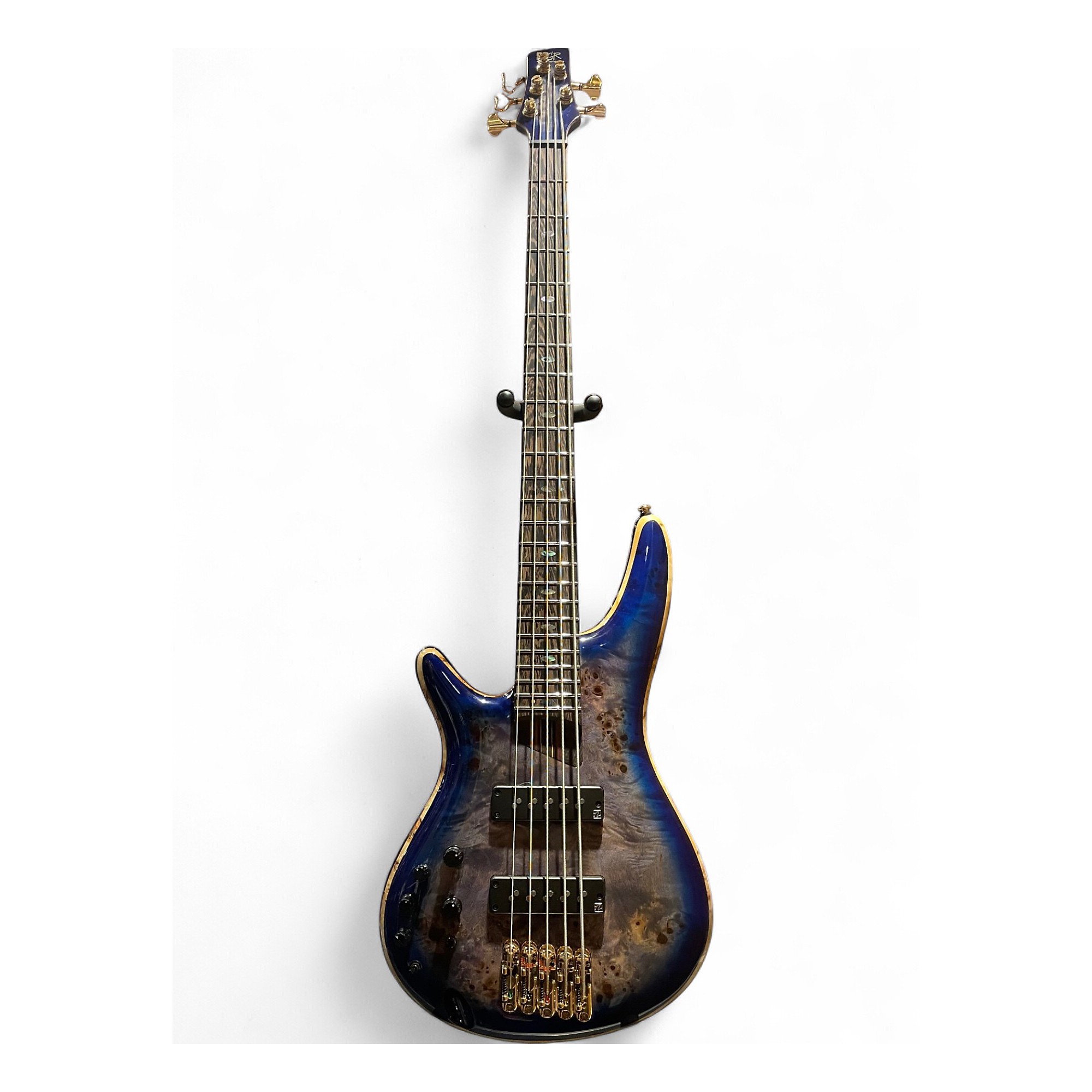 Used Ibanez Premium SR2605L Cerulean Blue Electric Bass Guitar
