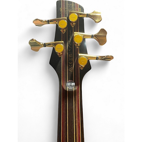 Used Ibanez Premium SR2605L Cerulean Blue Electric Bass Guitar