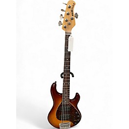 Used 2008 Ernie Ball Music Man Stingray HH 5 String Honey Burst Electric Bass Guitar