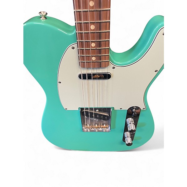 Used Fender Vintera 60s Telecaster Modified Pau Ferro Fingerboard Surf Green Solid Body Electric Guitar