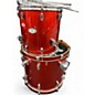 Used Pearl 5 Piece Vision Candy Apple Red Metallic Drum Kit