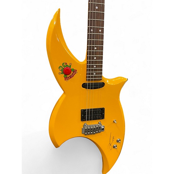 Used Fernandes GM-85 ICEMAN ITO KENICHI MAD SOLDIERS TV Yellow Solid Body Electric Guitar