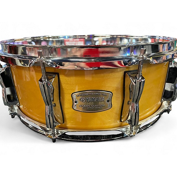 Used Yamaha 14X5.5 Stage Custom Snare Natural Drum