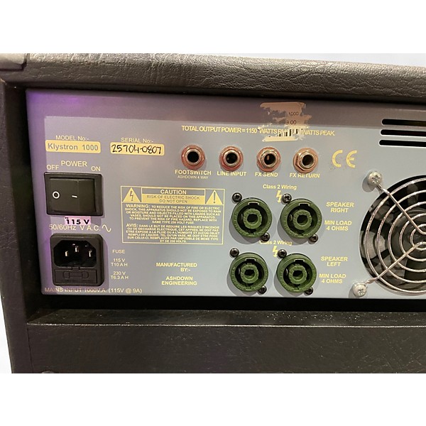 Used Ashdown KLYSTRON 1000 Bass Amp Head