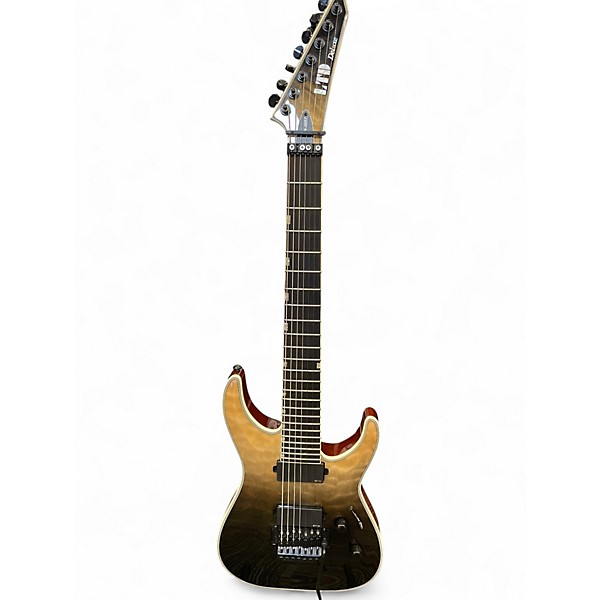 Used ESP LTD MH1007 Deluxe BLACK FADE Solid Body Electric Guitar