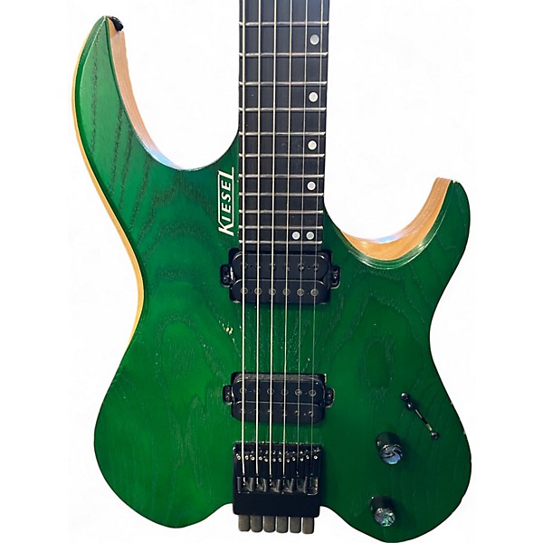 Used Kiesel vader green Solid Body Electric Guitar