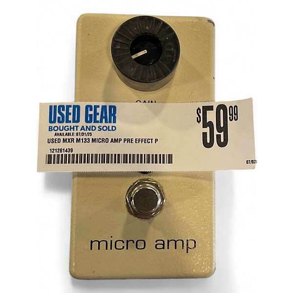 Used MXR M133 Micro Amp Pre Effect Pedal