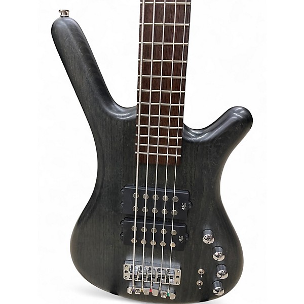 Used Warwick corvette $$ pro series nirvana black transparent satin Electric Bass Guitar