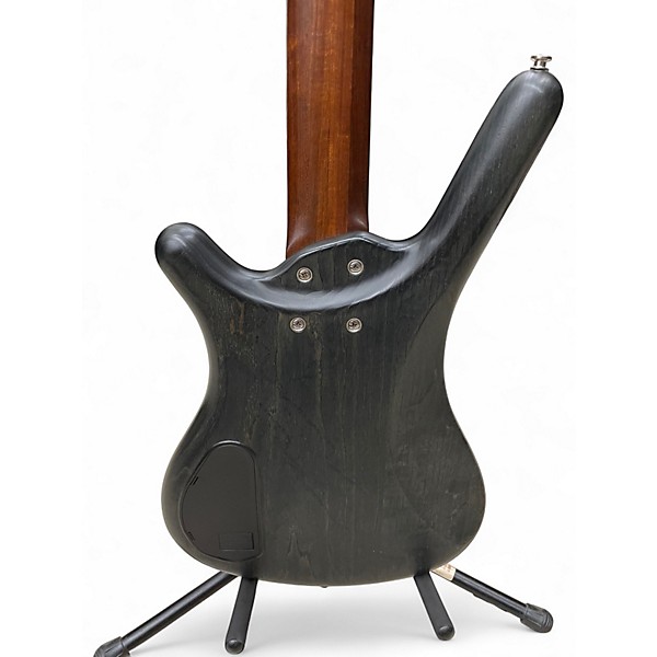 Used Warwick corvette $$ pro series nirvana black transparent satin Electric Bass Guitar