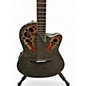 Used 2020 Ovation CE48P Trans Charcoal Acoustic Electric Guitar