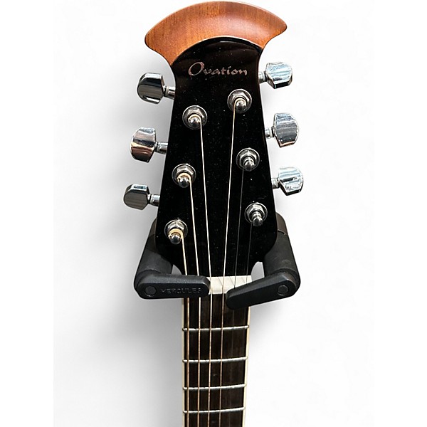 Used 2020 Ovation CE48P Trans Charcoal Acoustic Electric Guitar